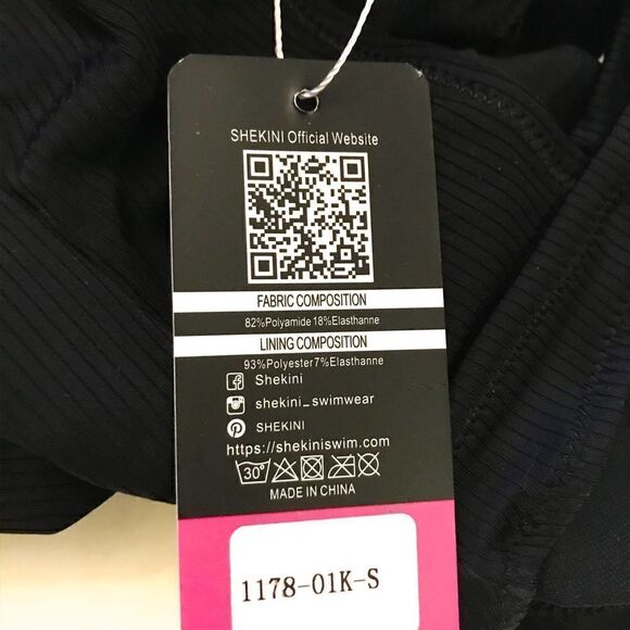 Shekini Scalloped Halter Swimsuit   - Picture 7 of 8